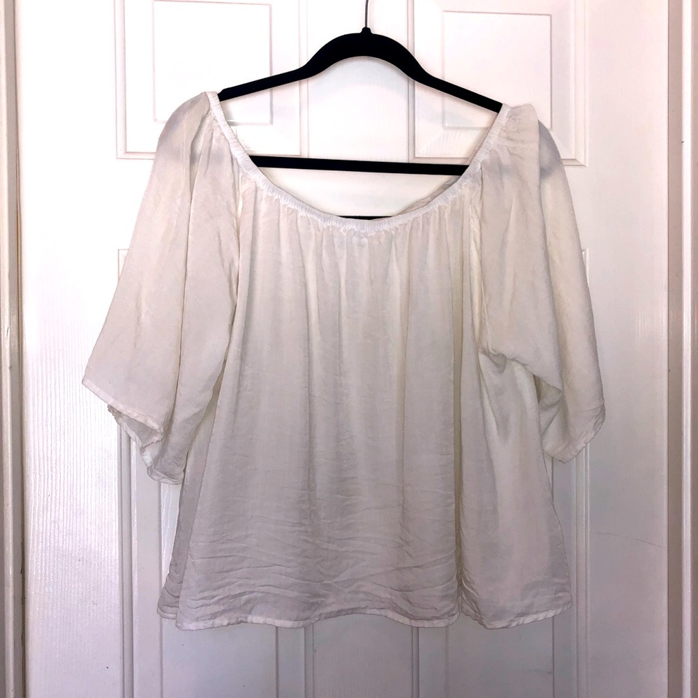 NEW Glam White Flowy Top